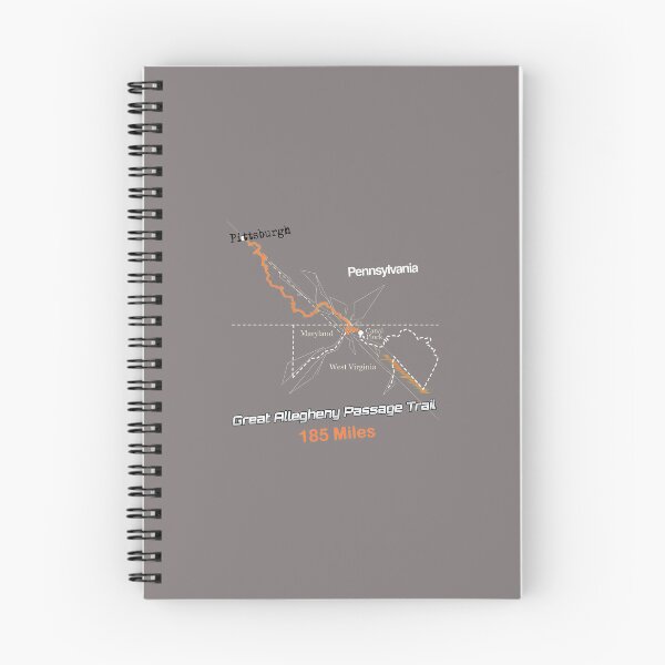 Item preview, Great Allegheny Passage Trail 185 Miles Map-53 designed and sold by MichaelStol.