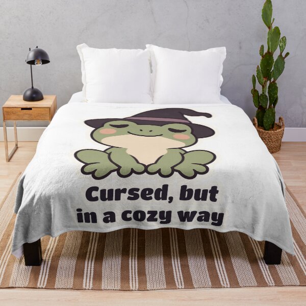 Item preview, Sleepy Witch Frog Cursed but in a Cozy Way designed and sold by OuqCreations.