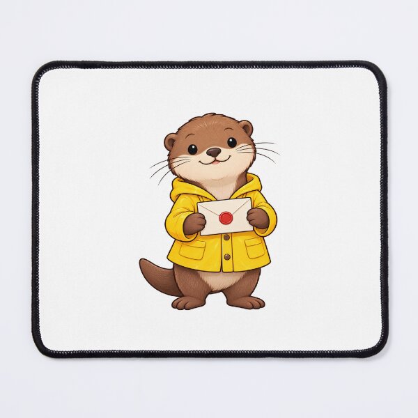Item preview, Crescent City Mail Delivery Otter designed and sold by Hillco & Honey.