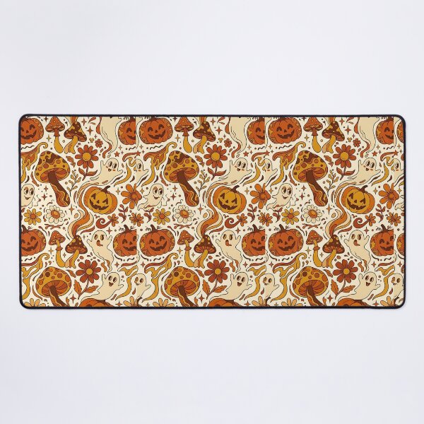 Item preview, Retro 70s Groovy Halloween Pumpkin Pattern designed and sold by wallpapersarts.