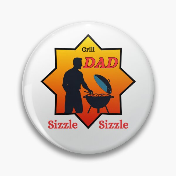 Item preview, Grill Dad Sizzle Sizzle Funny BBQ Pun designed and sold by THMKagutsuchi.