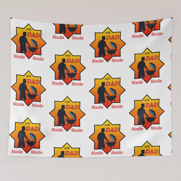 Item preview, Grill Dad Sizzle Sizzle Funny BBQ Pun designed and sold by THMKagutsuchi.