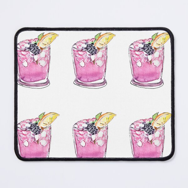 Item preview, Watercolor hic Cocktail Spring Lemon Berry Bramble designed and sold by Designs by Sara Felton.