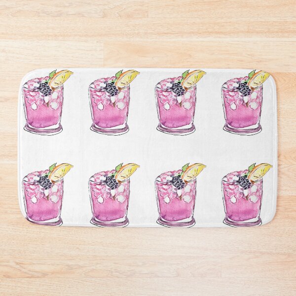 Item preview, Watercolor hic Cocktail Spring Lemon Berry Bramble designed and sold by Designs by Sara Felton.