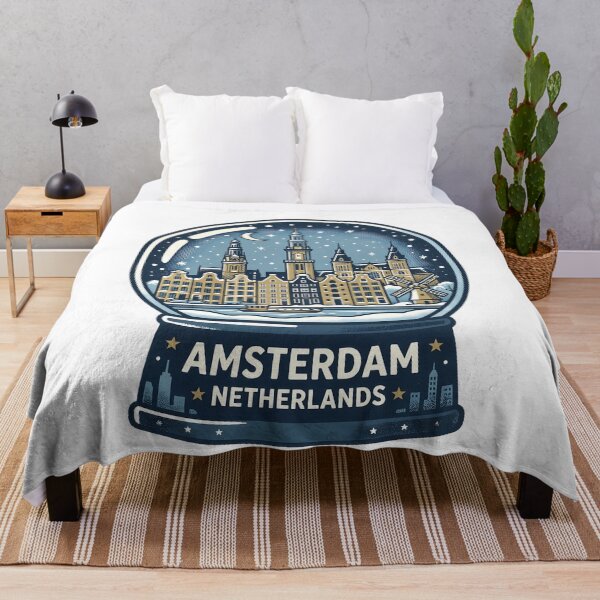 Item preview, Vintage Amsterdam Snow Globe Travel Badge designed and sold by k3rstman1.