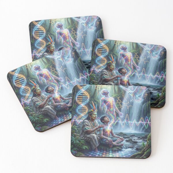 Item preview, The Shaman's Calling · Sacred Medicine and Spiritual Psychedelic Art designed and sold by RoninGangStudio.
