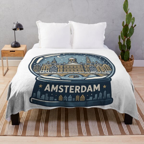 Item preview, Vintage Amsterdam1 Snow Globe Travel Badge designed and sold by k3rstman1.