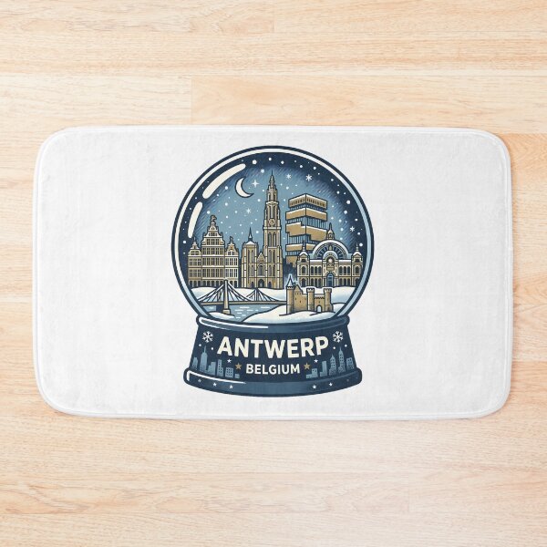 Item preview, Vintage Antwerp Snow Globe Travel Badge designed and sold by k3rstman1.