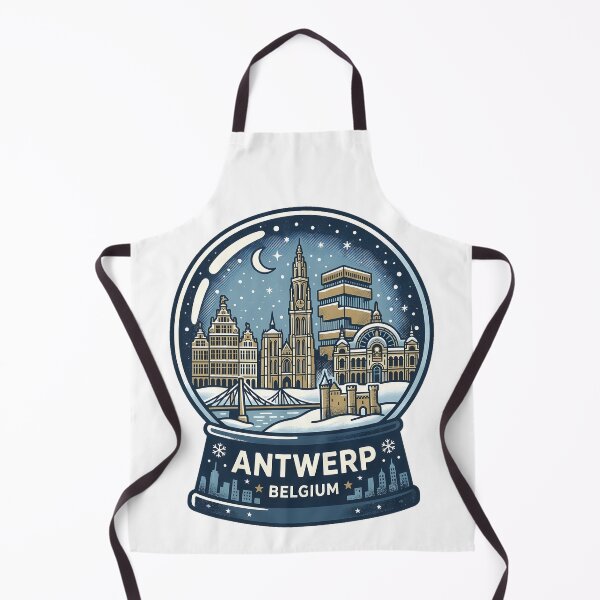 Item preview, Vintage Antwerp Snow Globe Travel Badge designed and sold by k3rstman1.