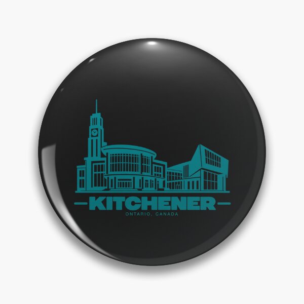Item preview, Kitchener Ontario Canada Line Art Landmark Poster designed and sold by CMYKStudio.