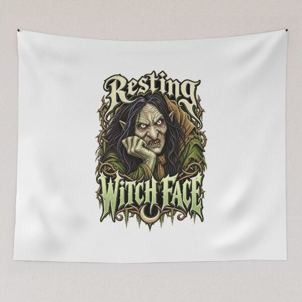 Item preview, Witch Humor – Resting Witch Face designed and sold by Mystik-Media.
