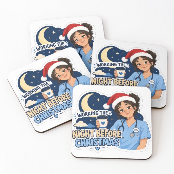 Item preview, Working the Night Before Christmas Nurse Sticker designed and sold by kilat42.