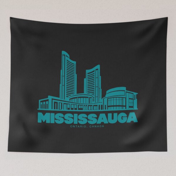 Item preview, Mississauga Ontario Canada Line Art Landmark Poster designed and sold by CMYKStudio.