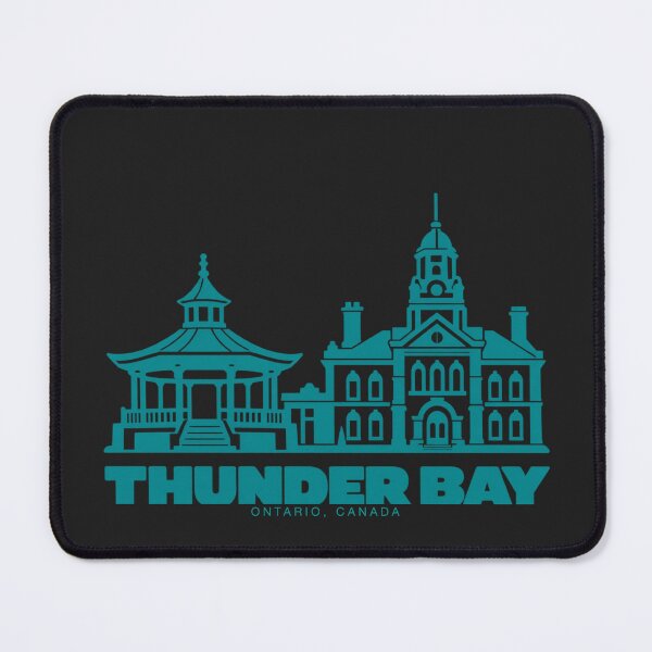 Item preview, Thunder Bay Ontario Canada Line Art Landmark Poster designed and sold by CMYKStudio.