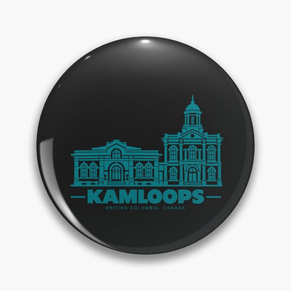 Item preview, Kamloops British Columbia Canada Line Art Landmark Poster designed and sold by CMYKStudio.