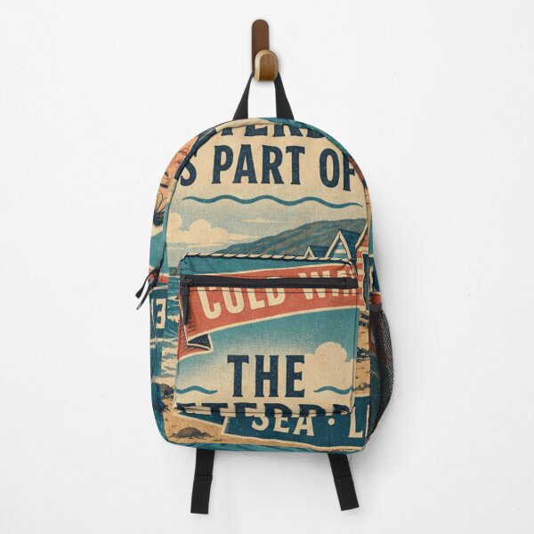 Item preview, The Afterdrop Is Part Of It Winter Swimming Funny Retro Badge designed and sold by BoosterShop.
