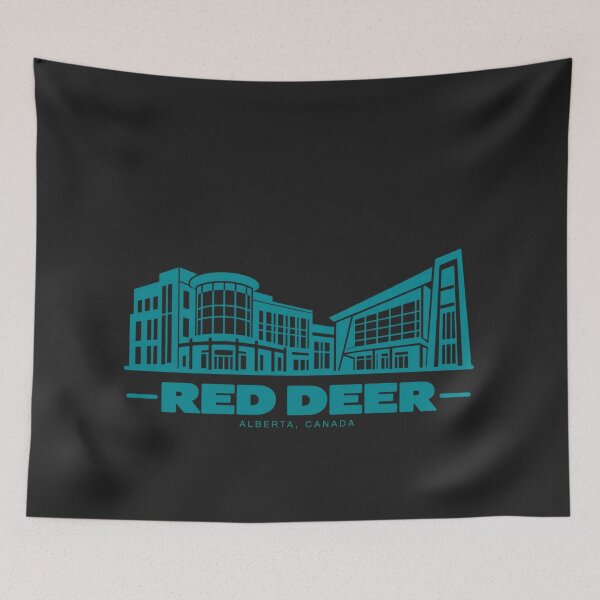 Item preview, Red Deer Alberta Canada Line Art Landmark Poster designed and sold by CMYKStudio.