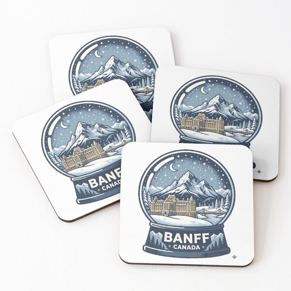 Item preview, Vintage Banff Snow Globe Travel Badge designed and sold by k3rstman1.