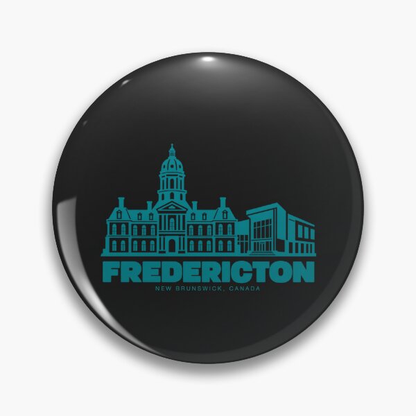 Item preview, Fredericton New Brunswick Canada Line Art Landmark Poster designed and sold by CMYKStudio.