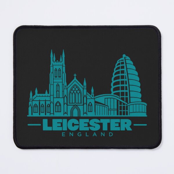 Item preview, Leicester England Line Art Landmark Poster designed and sold by CMYKStudio.