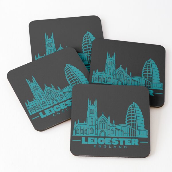 Item preview, Leicester England Line Art Landmark Poster designed and sold by CMYKStudio.