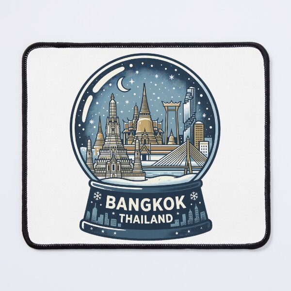 Item preview, Vintage Bangkok Snow Globe Travel Badge designed and sold by k3rstman1.