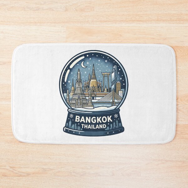Item preview, Vintage Bangkok Snow Globe Travel Badge designed and sold by k3rstman1.