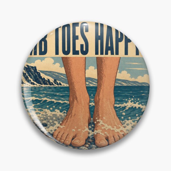 Artikelvorschau, Numb Toes Happy Soul Eisschwimmen Kalte Zehen Retro Abzeichen entworfen und verkauft von BoosterShop.