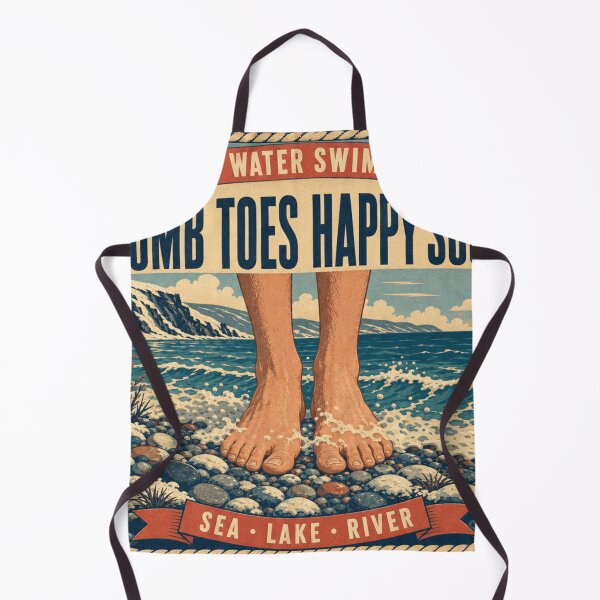 Item preview, Numb Toes Happy Soul Ice Swimming Cold Feet Retro Badge designed and sold by BoosterShop.