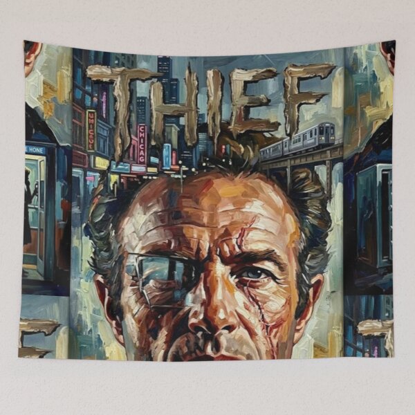 Artikelvorschau, Thief Neo Noir Heist Fine Art Tribute entworfen und verkauft von Art's Diner.