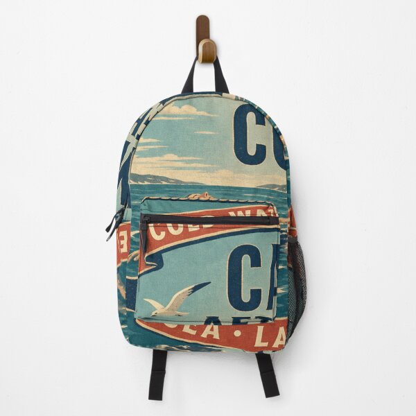Item preview, Calm After The Cold Open Water Swimming Floating Retro Emblem designed and sold by BoosterShop.