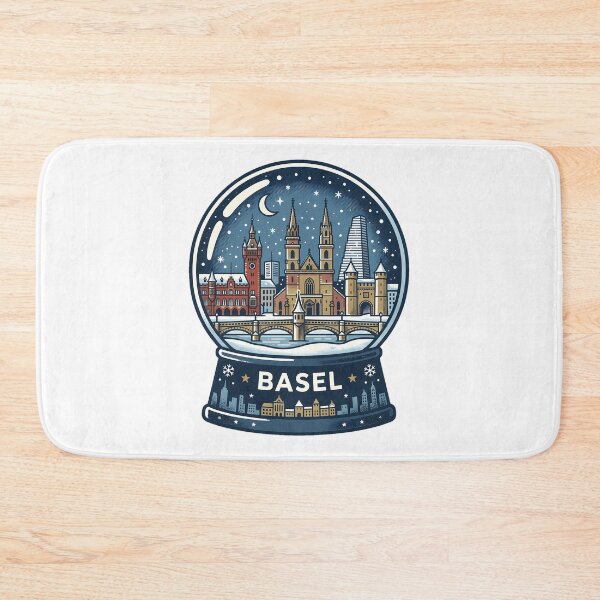 Item preview, Vintage Basel Snow Globe Travel Badge designed and sold by k3rstman1.