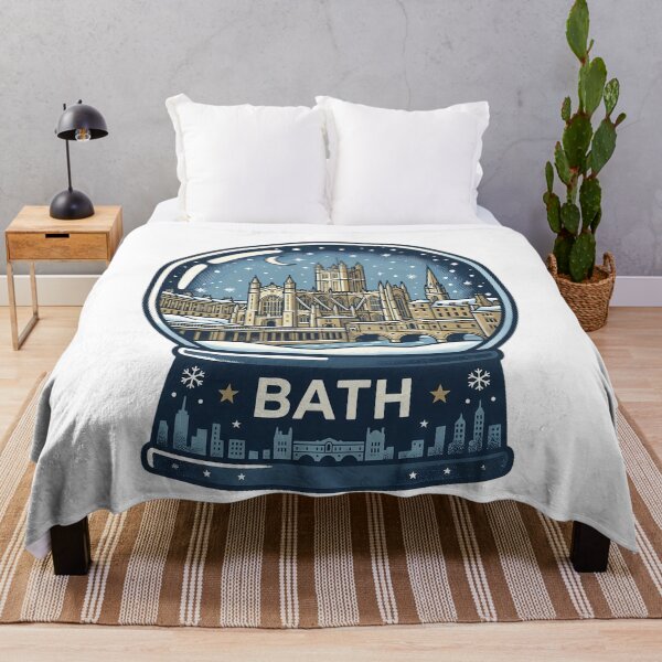 Item preview, Vintage Bath Snow Globe Travel Badge designed and sold by k3rstman1.