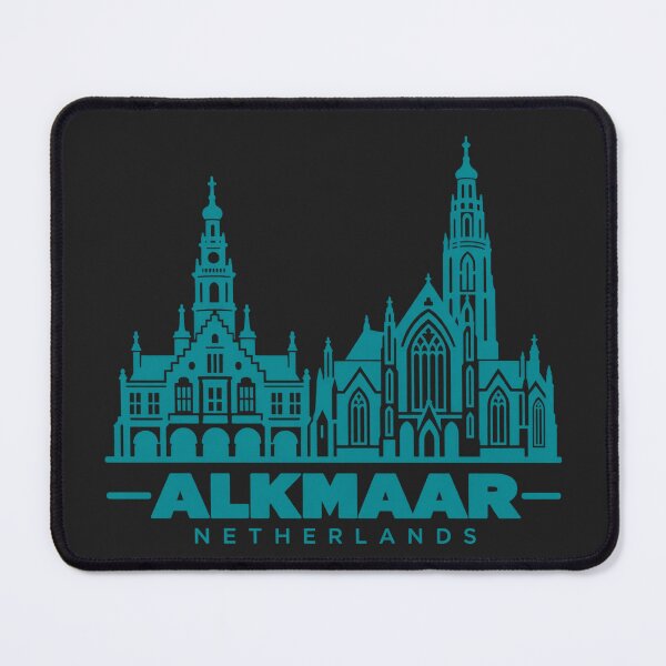 Item preview, Alkmaar Netherlands Line Art Landmark Poster designed and sold by CMYKStudio.
