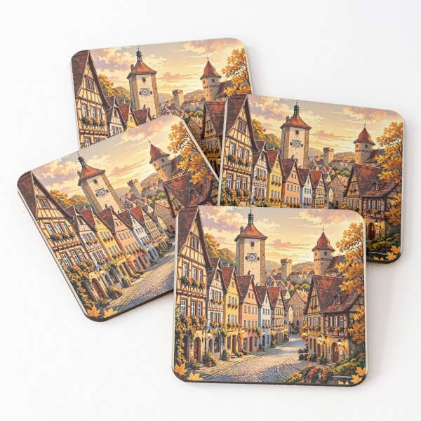 Item preview, Rothenburg ob der Tauber — The Fairytale Town designed and sold by DibujandoPorfa.