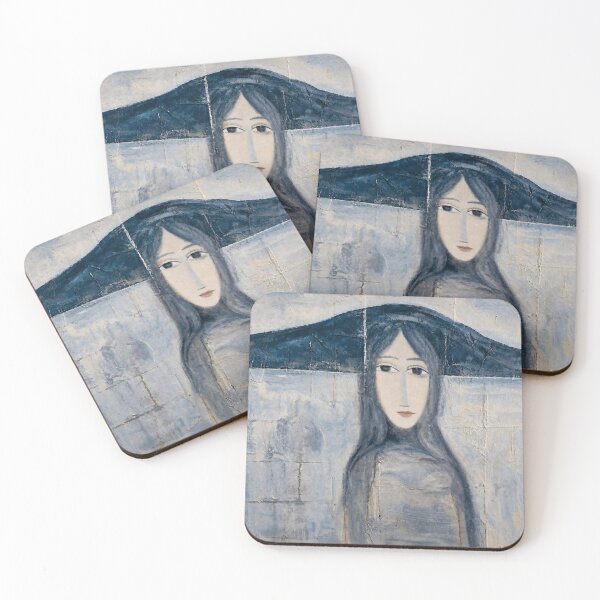 Artikelvorschau, Rangitoto Girl - Blue Veil entworfen und verkauft von Kerryn Levy Art.