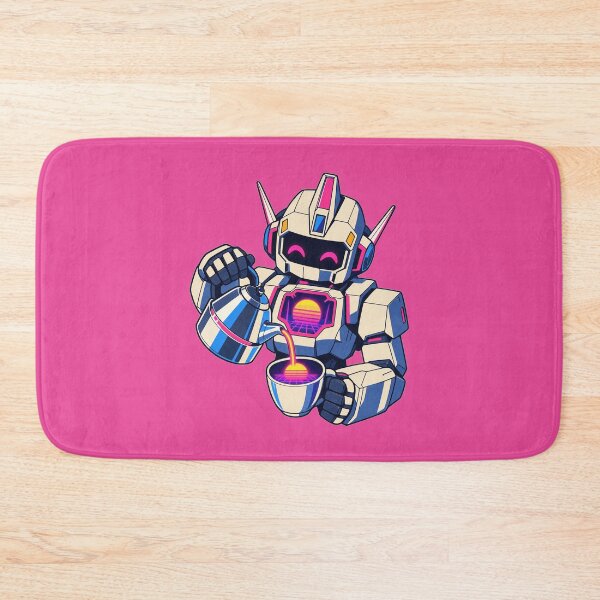 Item preview, Neon Latte Mecha Robot designed and sold by KungPowUnicorn.
