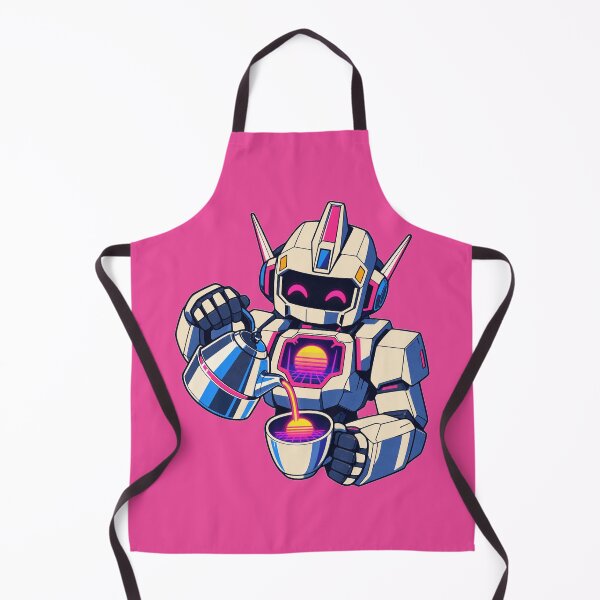 Item preview, Neon Latte Mecha Robot designed and sold by KungPowUnicorn.
