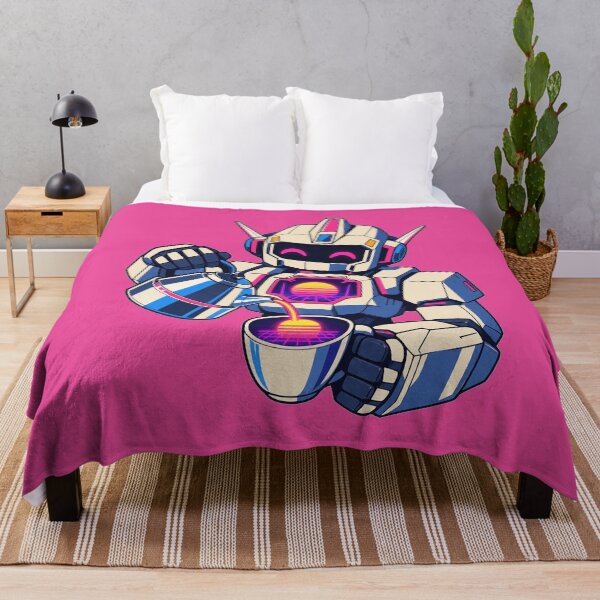 Item preview, Neon Latte Mecha Robot designed and sold by KungPowUnicorn.