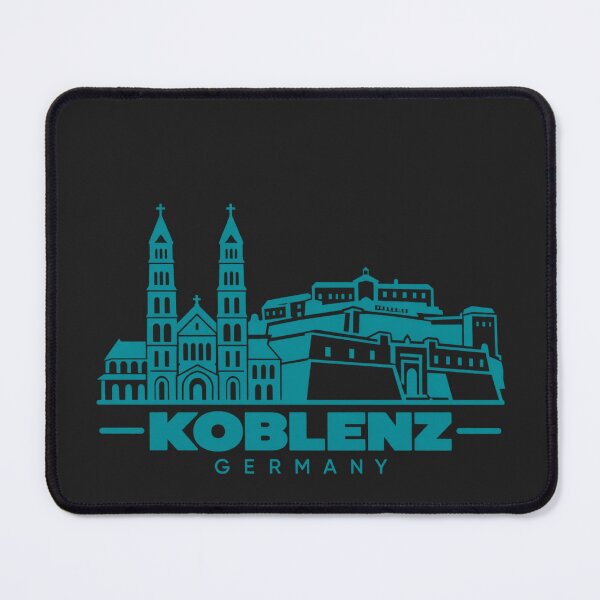 Item preview, Koblenz Germany Line Art Landmark Poster designed and sold by CMYKStudio.