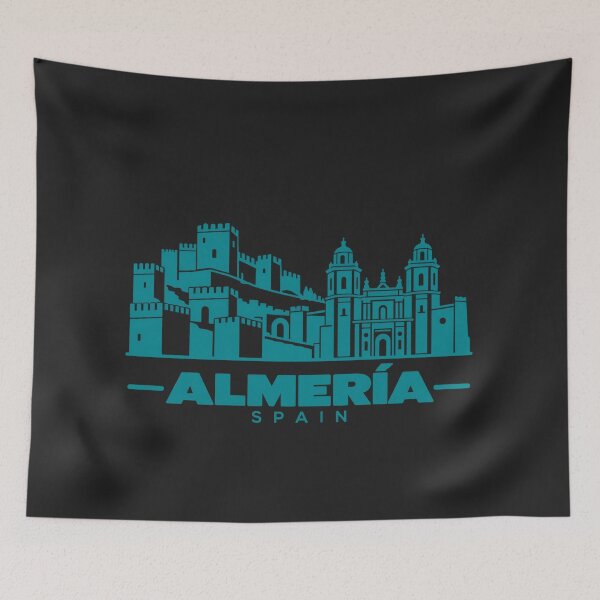 Item preview, Almería Spain Line Art Landmark Poster designed and sold by CMYKStudio.