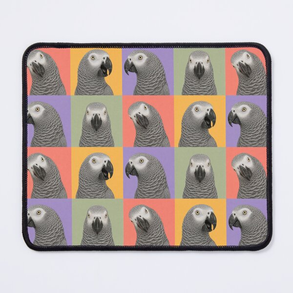 Item preview, African Grey Parrot Faces – Smart Bird, Big Personality designed and sold by pixiedustpaint.