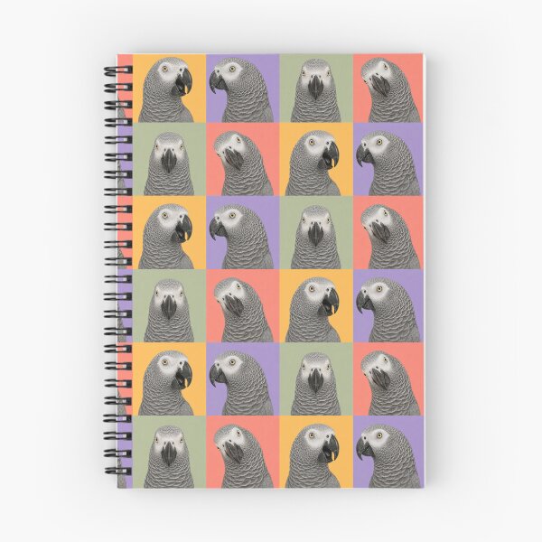 Item preview, African Grey Parrot Faces – Smart Bird, Big Personality designed and sold by pixiedustpaint.