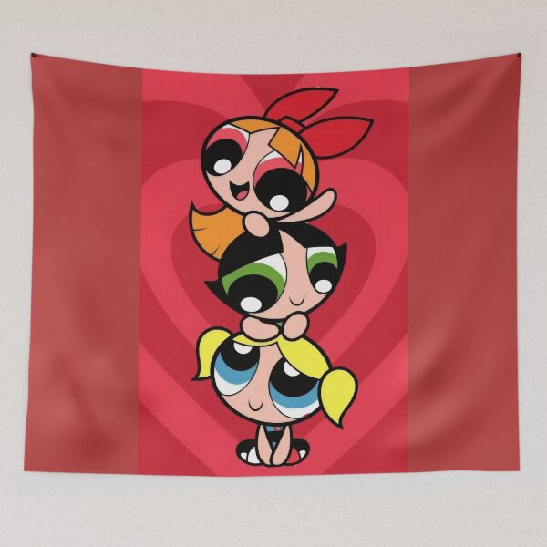 Item preview, Stacked Retro Heroine Trio - Y2K Cute Cartoon Stack Poster designed and sold by Billy Morfo™.