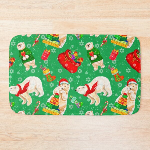 Item preview, Cute Christmas Polar Bears Red And Green Pattern  designed and sold by DEC02.