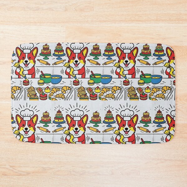 Item preview, Corgi French Pastry Chef designed and sold by PictoVibe.