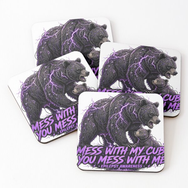 Item preview, Mess With My Cub You Mess With Me — Epilepsy Mama Bear designed and sold by MommaWarrior18.