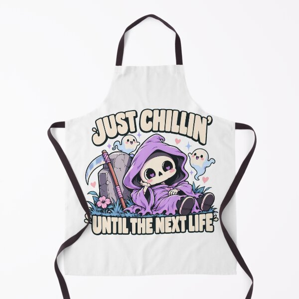Item preview, Kawaii Grim Reaper Just Chillin Till Next Life designed and sold by chattsuede.