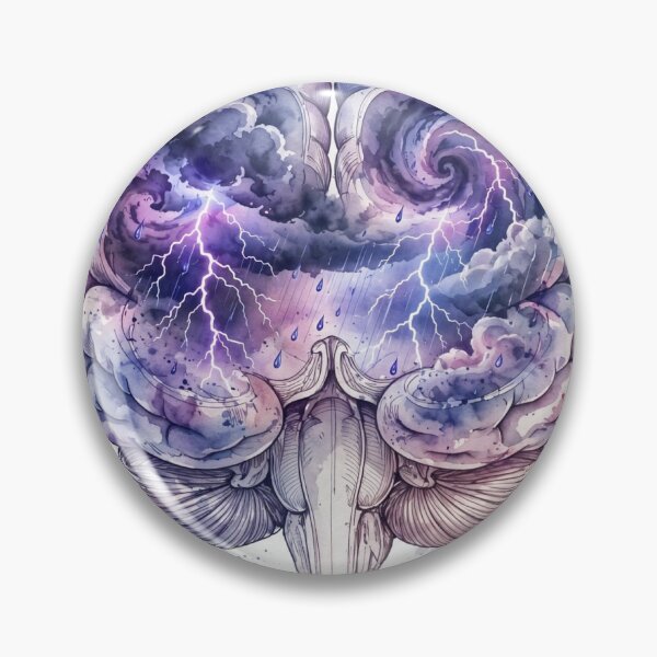 Item preview, The Storm Is Inside — Epilepsy Awareness Brain designed and sold by MommaWarrior18.