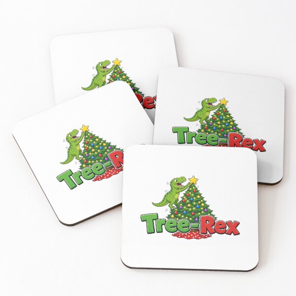 Item preview, Tree-Rex Funny Dinosaur Christmas Tree designed and sold by Artful-inks.